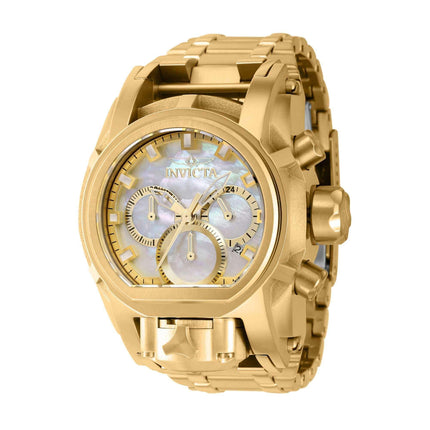 Invicta Women's Chrono Watch - Bolt Zeus Magnum Yellow Gold Bracelet Dual Time | 40587 ,