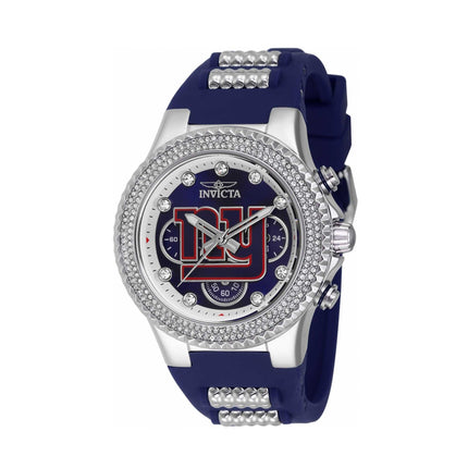 Invicta Women's Chrono Watch - NFL New York Giants Silver and Blue Strap | 42754 ,