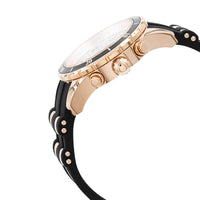 Invicta Women's Chronograph Watch - Angel Black and Rose Gold Strap Quartz | 38756 ,