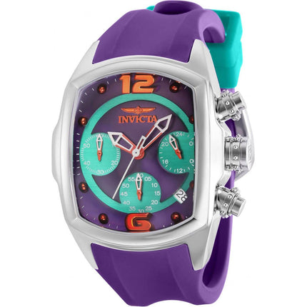 Invicta Women's Chronograph Watch - Lupah Quartz Purple and Green Dial Strap | 36970 ,