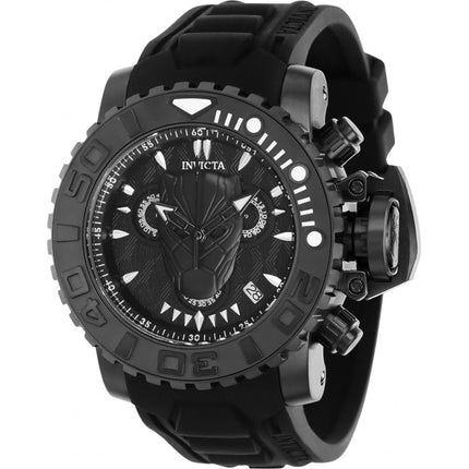 Invicta Women's Chronograph Watch - Marvel Black Panther Black Rubber Strap | 34902 ,