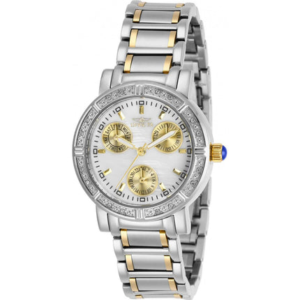 Invicta Women's Crystal Watch - Angel White Oyster Dial Two Tone Bracelet | 29117 ,