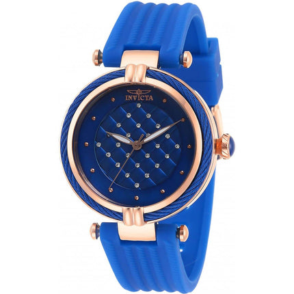Invicta Women's Crystal Watch - Bolt Blue Dial Polyurethane Strap | 28953 ,