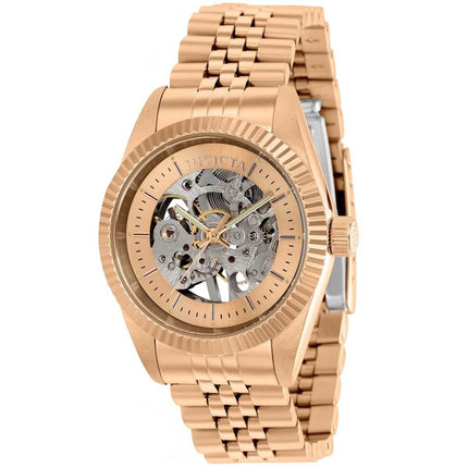 Invicta Women's Mechanical Watch - Specialty Rose Gold and Silver Dial Steel | 36455 ,