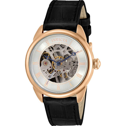 Invicta Women's Mechanical Watch - Specialty Rose Gold Case Black Strap | 31152 ,