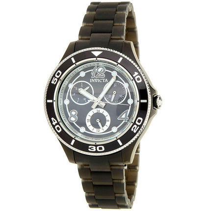 Invicta Women's Quartz Watch - Anatomic Black Case Plastic Bracelet | 30372 ,
