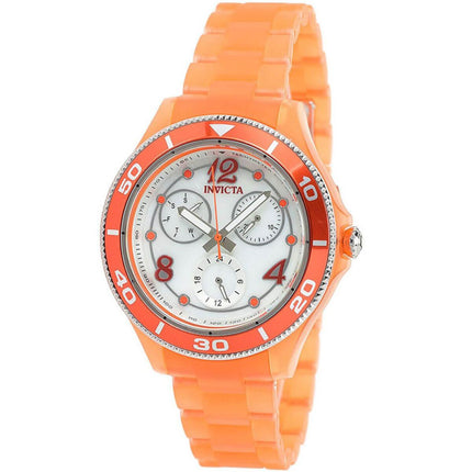 Invicta Women's Quartz Watch - Anatomic Orange Case Plastic Bracelet | 30370 ,