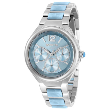 Invicta Women's Quartz Watch - Angel Analog Dial Silver and Blue Bracelet | 32078 ,