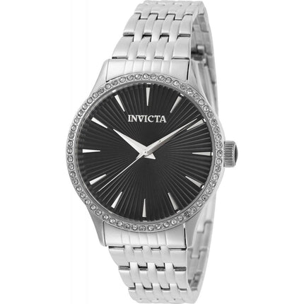 Invicta Women's Quartz Watch - Angel Black Dial Stainless Steel Bracelet | 31946 ,