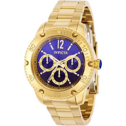 Invicta Women's Quartz Watch - Angel Blue and Gold Tone Dial Steel Bracelet | 36726 ,