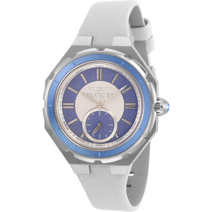 Invicta Women's Quartz Watch - Angel Blue and White Dial Satin Strap | 31665 ,