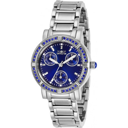 Invicta Women's Quartz Watch - Angel Blue Dial Stainless Steel Bracelet | 29114 ,