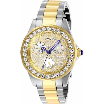 Invicta Women's Quartz Watch - Angel Crystal Pave MOP Dial Two Tone Bracelet | 28458 ,