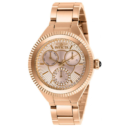 Invicta Women's Quartz Watch - Angel Crystal Rose Gold Dial Bracelet | 28346 ,