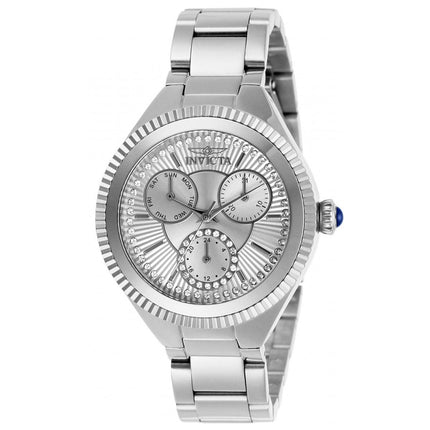 Invicta Women's Quartz Watch - Angel Crystal Silver Tone Dial Bracelet | 28347 ,