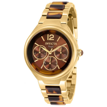 Invicta Women's Quartz Watch - Angel Gold Tone and Brown Dial Bracelet | 32069 ,