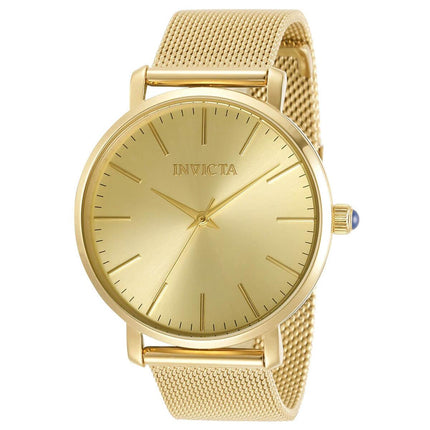Invicta Women's Quartz Watch - Angel Gold Tone Dial Mesh Bracelet | 31071 ,