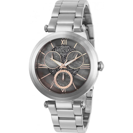 Invicta Women's Quartz Watch - Angel Grey MOP Dial Silver Tone Bracelet | 28940 ,