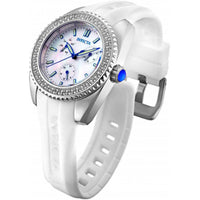 Invicta Women's Quartz Watch - Angel Mother of Pearl Dial White Strap | 28486 ,