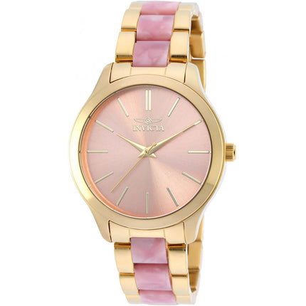 Invicta Women's Quartz Watch - Angel Pink Dial Two Tone Bracelet | 20497 ,