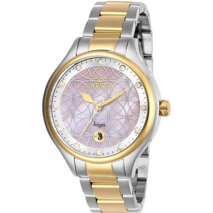 Invicta Women's Quartz Watch - Angel Pink Oyster and Silver Tone Dial Bracelet | 27766 ,