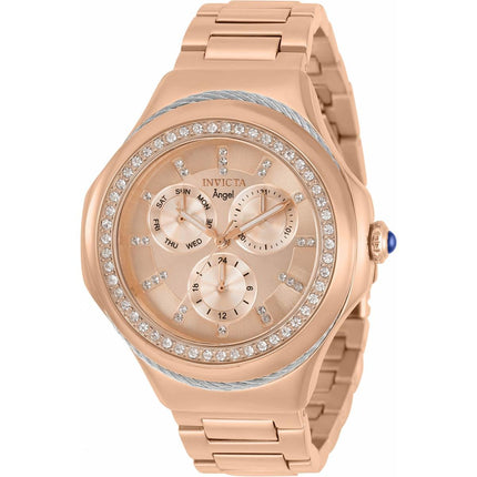 Invicta Women's Quartz Watch - Angel Rose Gold Dial Stainless Steel Bracelet | 31088 ,