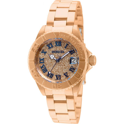 Invicta Women's Quartz Watch - Angel Rose Gold Dial Stainless Steel Bracelet | 33361 ,
