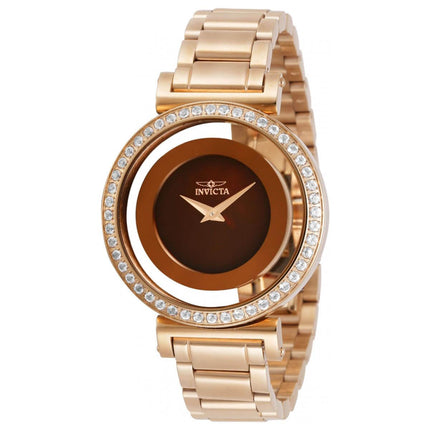 Invicta Women's Quartz Watch - Angel Rose Gold Stainless Steel Bracelet | 28496 ,