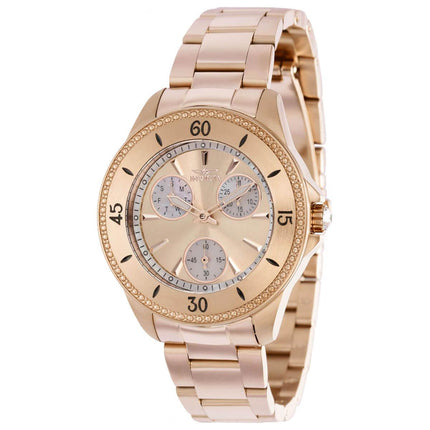 Invicta Women's Quartz Watch - Angel Rose Gold Stainless Steel Bracelet | 38024 ,