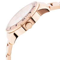 Invicta Women's Quartz Watch - Angel Silver Dial Rose Gold Steel Bracelet | 35829 ,