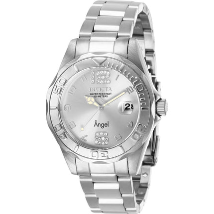 Invicta Women's Quartz Watch - Angel Silver Dial Stainless Steel Bracelet | 28679 ,