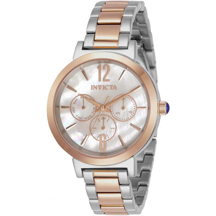 Invicta Women's Quartz Watch - Angel Silver Oyster Dial Two Tone Bracelet | 31087 ,