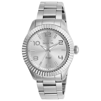 Invicta Women's Quartz Watch - Angel Silver Tone Dial Stainless Steel Bracelet | 27461 ,
