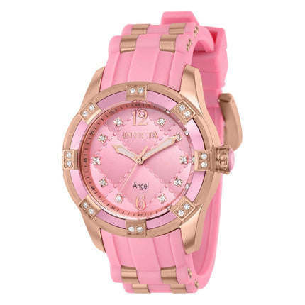 Invicta Women's Quartz Watch - Angel Two Tone Pink and Rose Gold Strap | 36715 ,