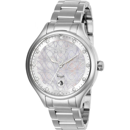Invicta Women's Quartz Watch - Angel White Dial Stainless Steel Bracelet | 27438 ,