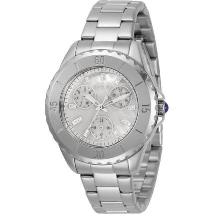 Invicta Women's Quartz Watch - Angel White MOP Dial Stainless Steel Bracelet | 30974 ,