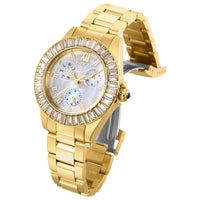 Invicta Women's Quartz Watch - Angel White MOP Dial Yellow Gold Bracelet | 28452 ,