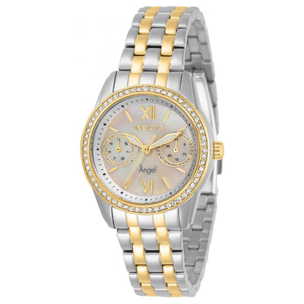 Invicta Women's Quartz Watch - Angel White Mother of Pearl Dial Two Tone Case | 31380 ,
