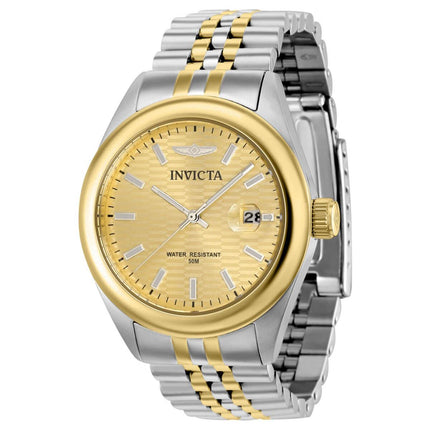 Invicta Women's Quartz Watch - Aviator Gold Tone Dial Two Tone Case Bracelet | 38433 ,