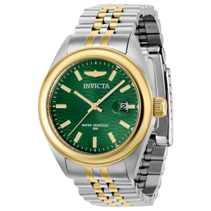 Invicta Women's Quartz Watch - Aviator Green Dial Two Tone Bracelet | 38431 ,