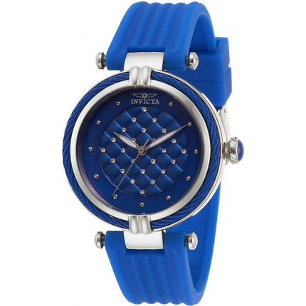 Invicta Women's Quartz Watch - Bolt MOP Dial Blue Rubber Strap | 28942 ,