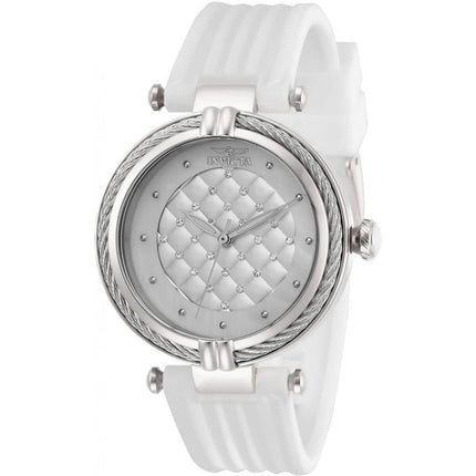 Invicta Women's Quartz Watch - Bolt MOP Dial White Rubber Strap | 28941 ,