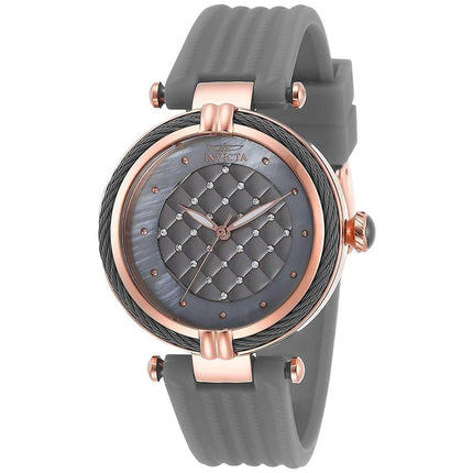 Invicta Women's Quartz Watch - Bolt Rose Gold Case Grey Rubber Strap | 28947 ,