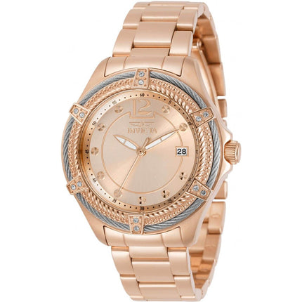 Invicta Women's Quartz Watch - Bolt Rose Gold IP Stainless Steel Bracelet | 30881 ,