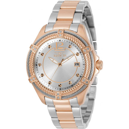 Invicta Women's Quartz Watch - Bolt Two Tone Rose Gold IP SS Bracelet | 30883 ,