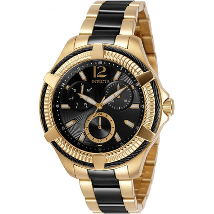 Invicta Women's Quartz Watch - Bolt Two Tone Yellow Gold and Black Bracelet | 30894 ,