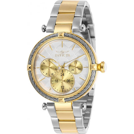 Invicta Women's Quartz Watch - Bolt White and Gold Tone Dial Two Tone Bracelet | 28960 ,