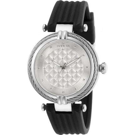 Invicta Women's Quartz Watch - Bolt White Dial Black Rubber Strap | 31030 ,