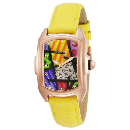 Invicta Women's Quartz Watch - Britto Rose Gold Tone Case Leather Strap | 32408 ,
