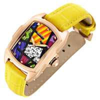 Invicta Women's Quartz Watch - Britto Rose Gold Tone Case Leather Strap | 32408 ,